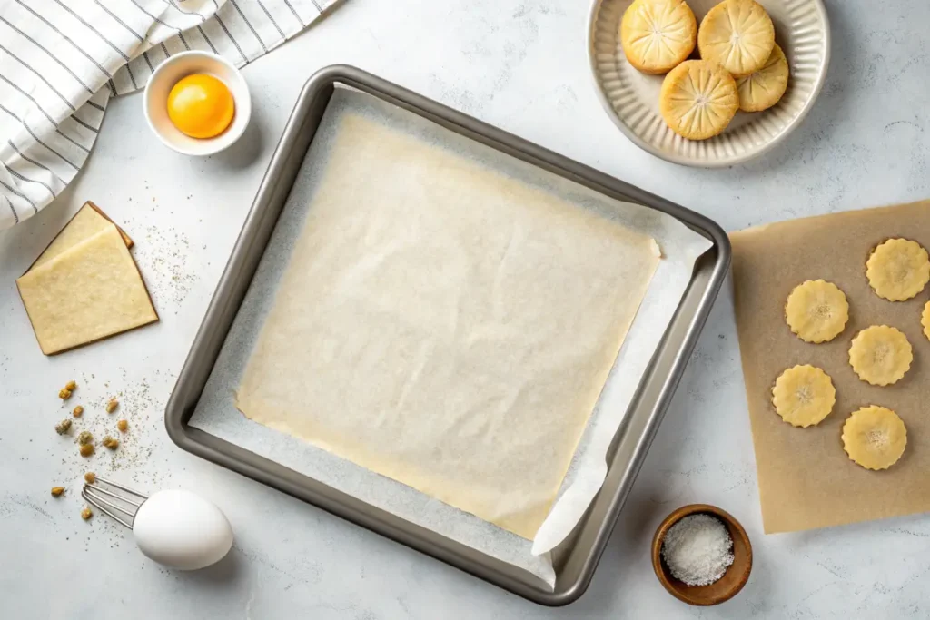 Cookie dough ready to bake