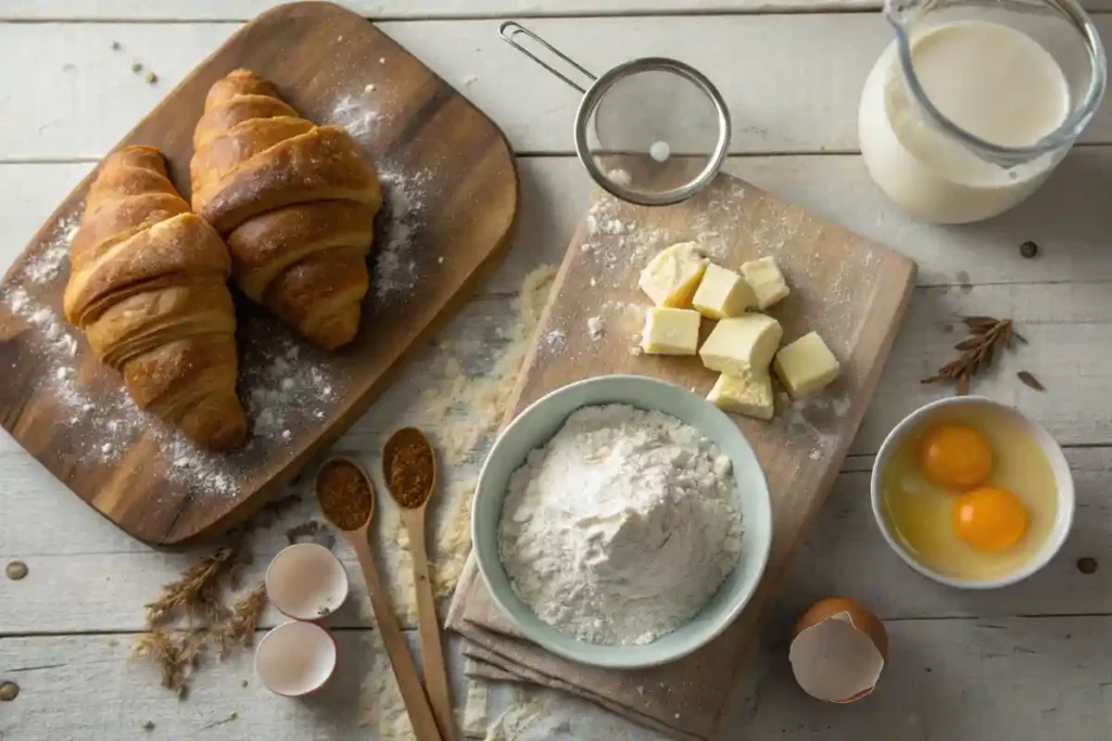 Ingredients for Croissants and Gipfeli