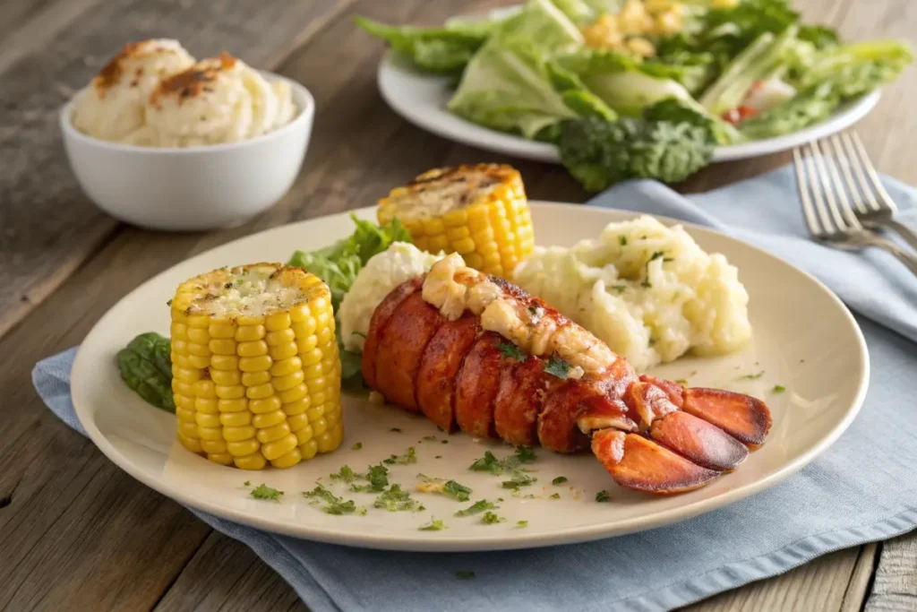 Lobster meal with classic sides