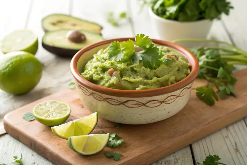 Guacamole with fresh toppings