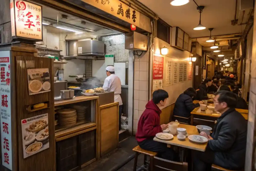 A small, authentic Chinese restaurant in Tokyo.