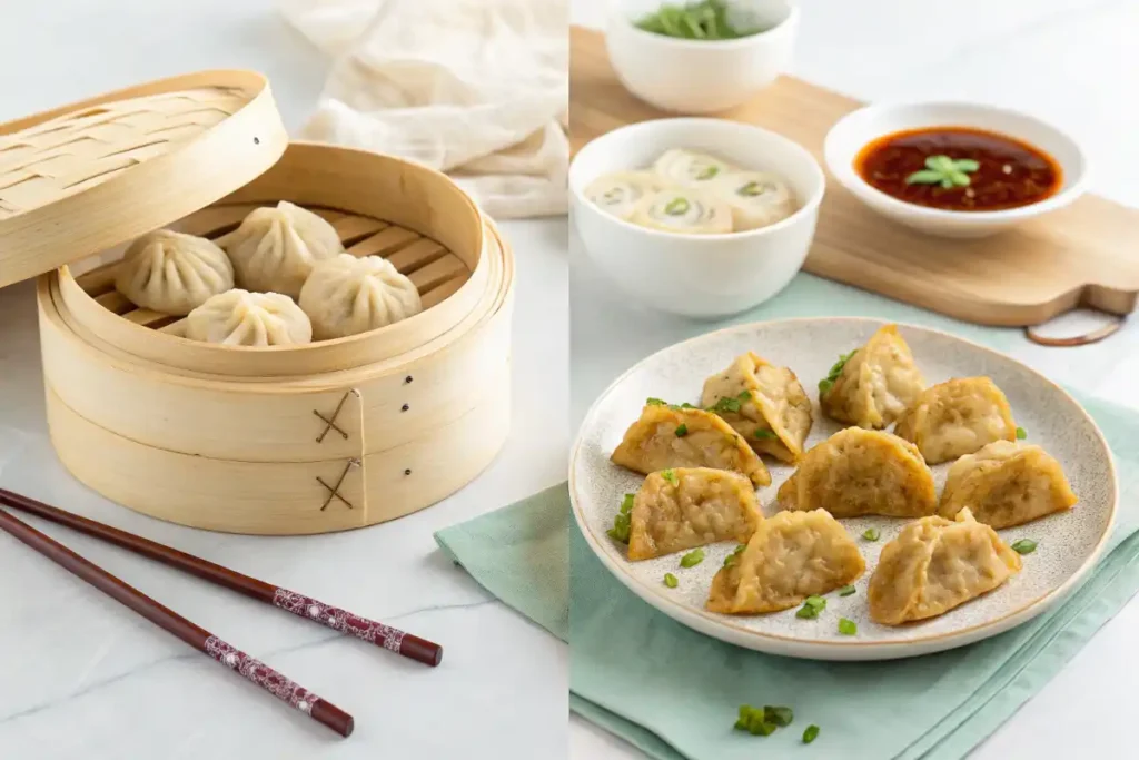 Steamed vs Fried dumplings