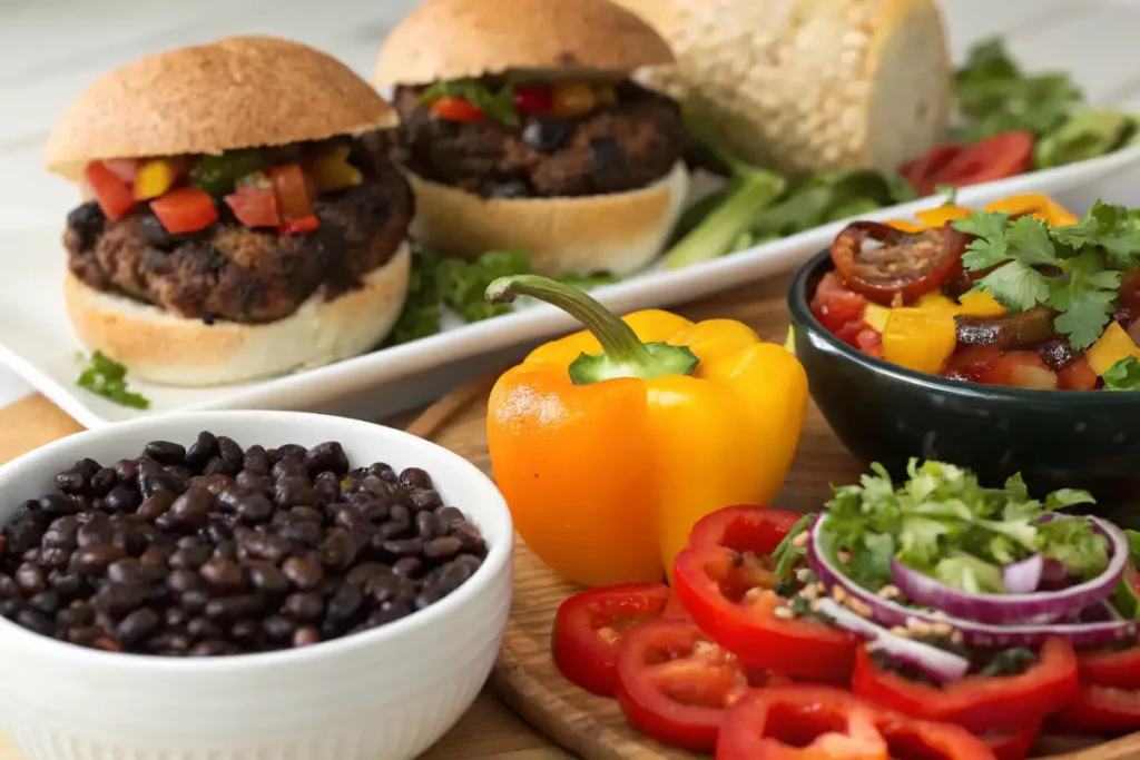 Vegetarian dishes featuring Cuban black beans.