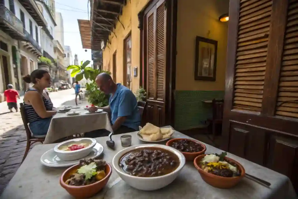 A Cuban restaurant serving traditional bean dishes